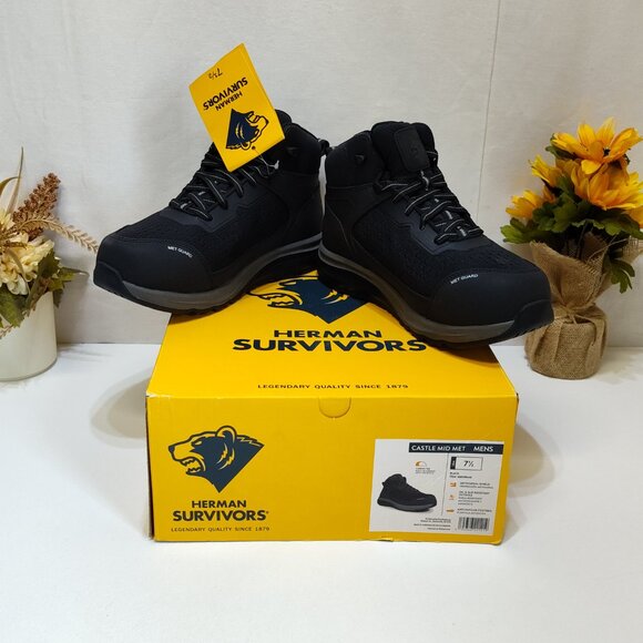 Herman Survivors Castle Carbon Safety Toe Work Shoes Men's 7.5 ASTM F2413-18 NIB - Picture 3 of 10